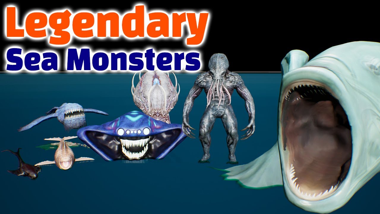 Legendary Sea Monsters Size Comparison
