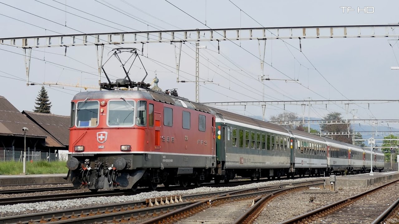 Züge in Rupperswil - SBB Re 4/4 II