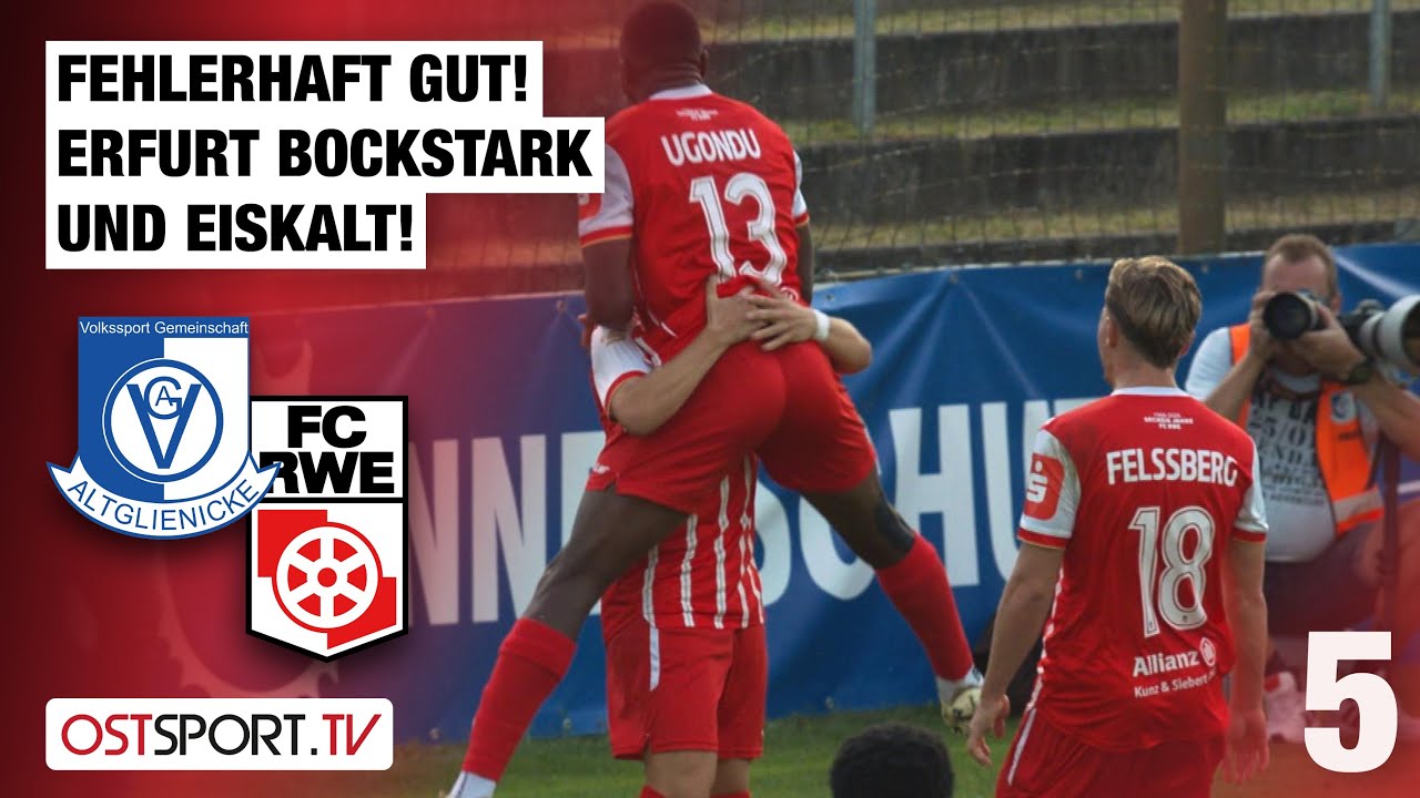 Nach Schiri-Wut! Erfurt bockstark und eiskalt! Altglienicke - Rot-Weiß Erfurt| Regionalliga Nordost