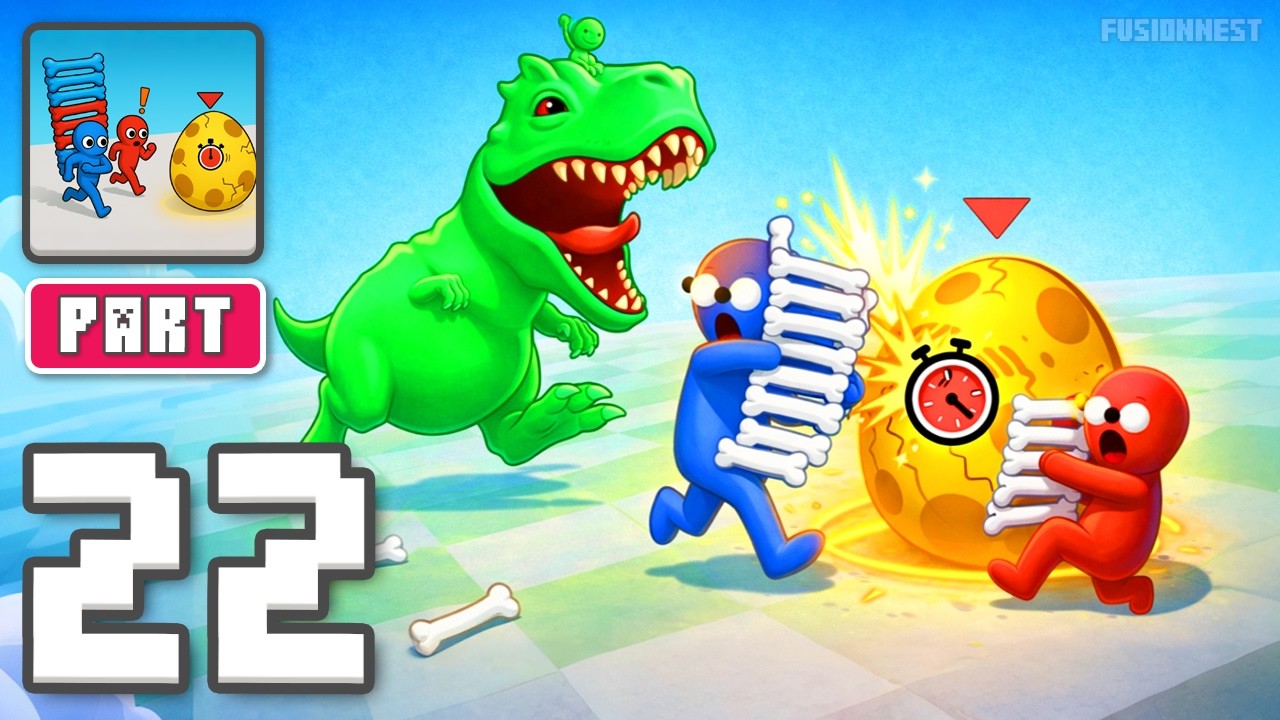 Dino Chaos: Crazy Race - Gameplay Walkthrough Part 22 - Roar Run Rule (iOS, Android)