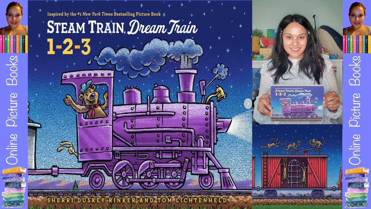 Steam Train, Dream Train 1 2 3 by Sheri Duskey Rinker | Books For Kids Read Aloud