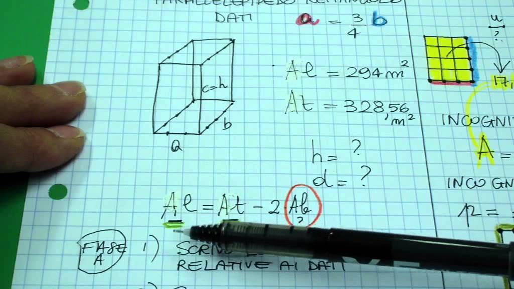 problemi geometria metodo risolutivo parallelepipedo criscuolo