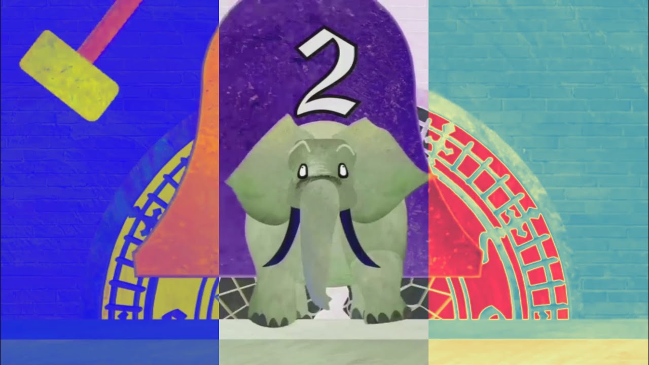 HICKORY DICKORY DOCK+RANDOM COLOR EFFECTS||Animals in the clock