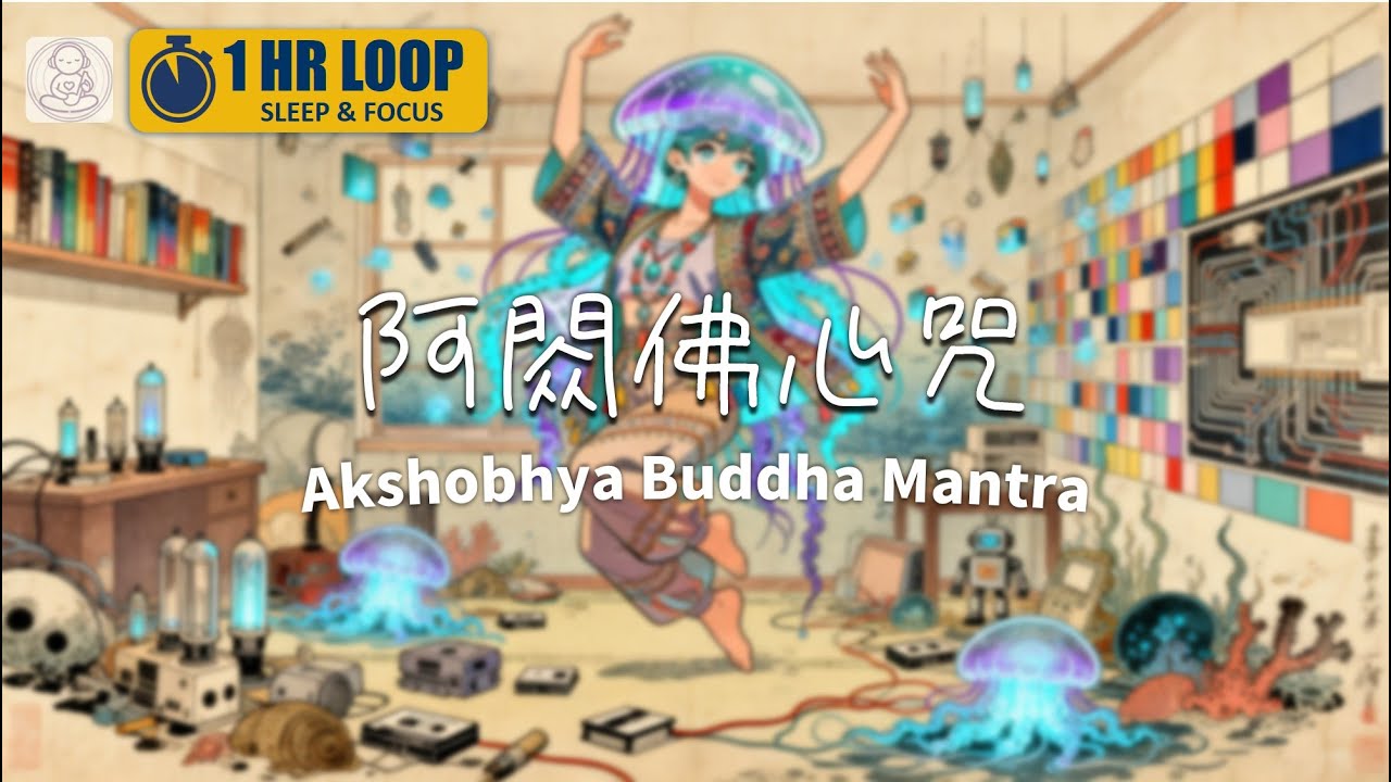 阿閦佛心咒 Lofi ● 藍色鏡像頻率、情緒零壓力空間、深層滅罪 [1HR]