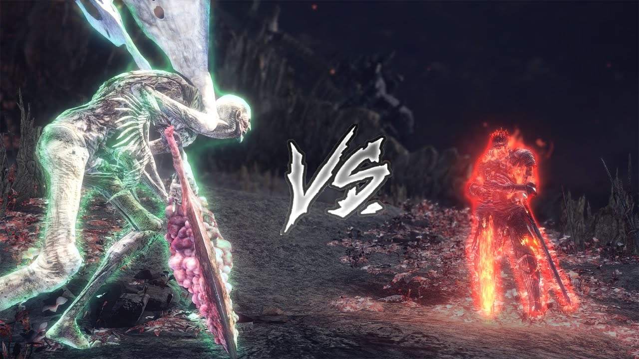Orphan of Kos VS Soul of Cinder | Dark Souls 3 X Bloodborne Boss VS Boss