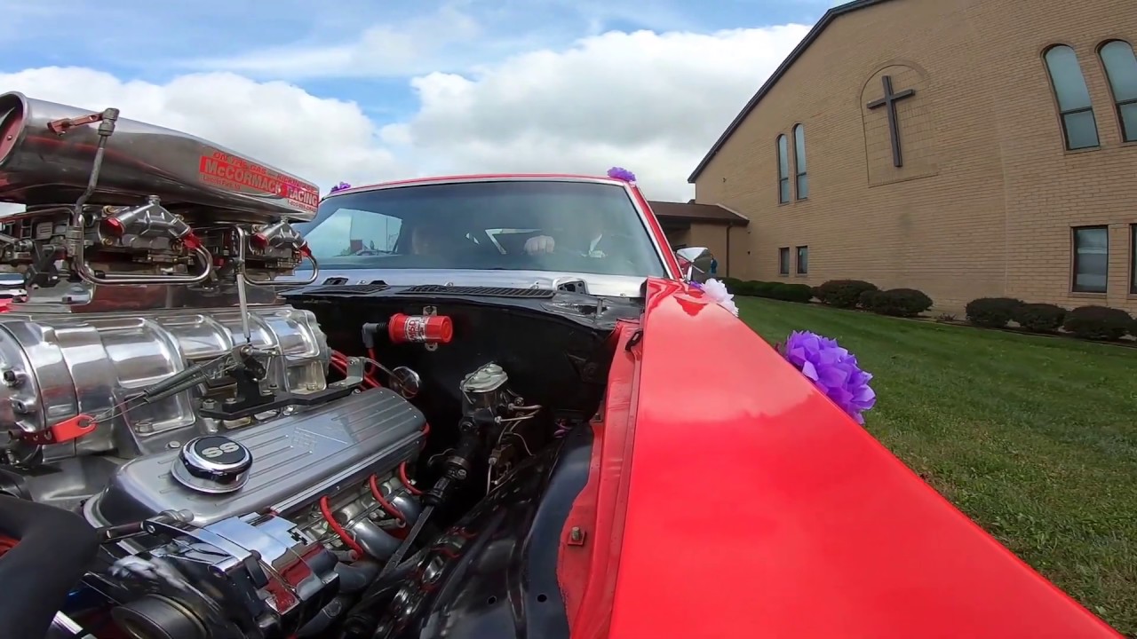 Leaving my wedding in a BLOWN BIG BLOCK Chevelle!!!!