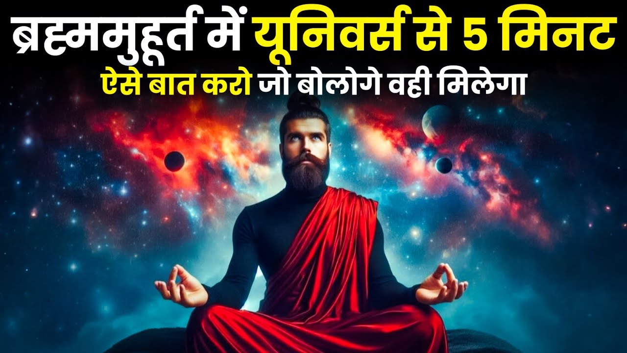 ब्रह्ममुहूर्त में यूनिवर्स से 5 मिनट ऐसी बात करो | जो बोलोगे वही मिलेगा | Brahma Muhurta | Universe