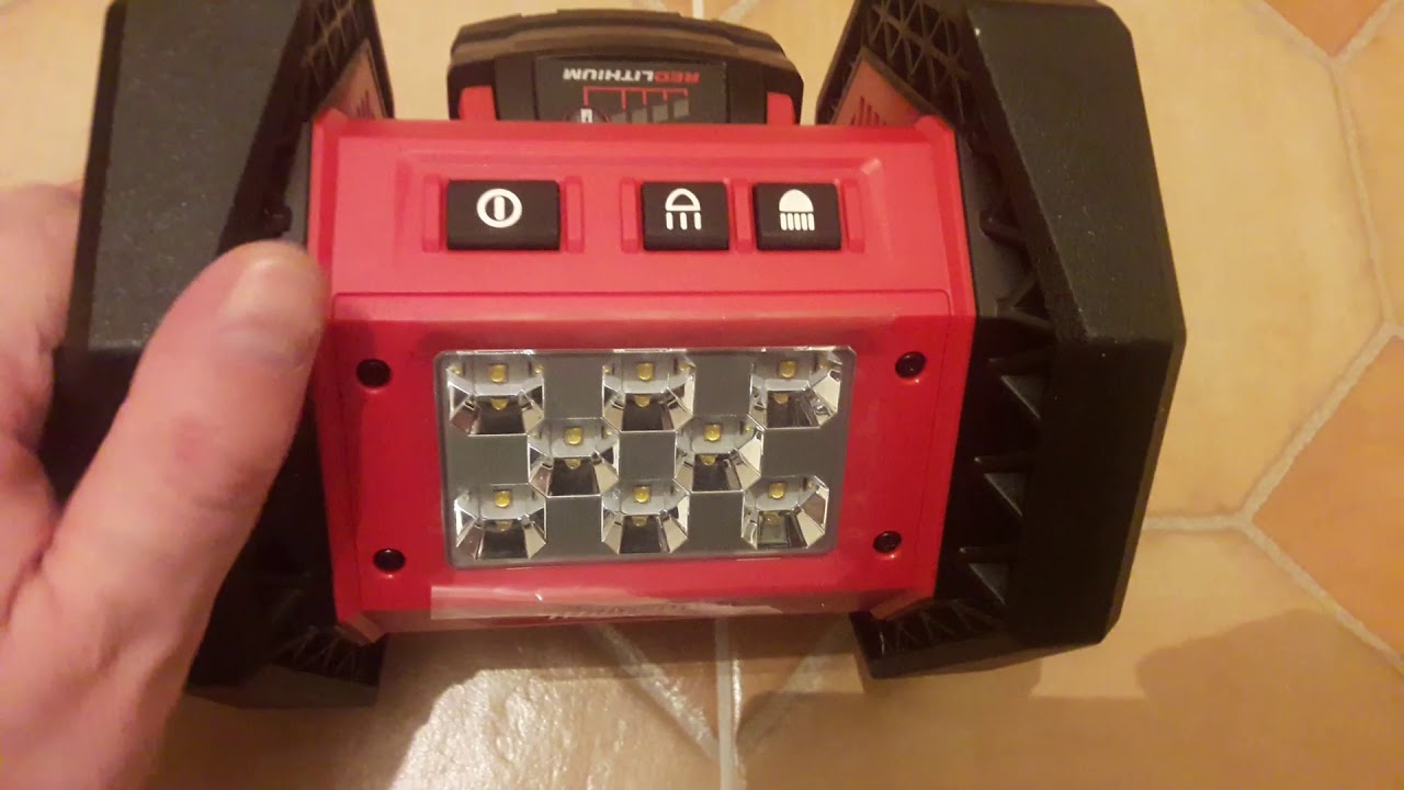 Обзор и тест прожектора Milwaukee2361-20, он же MILWAUKEE M18 AL-0