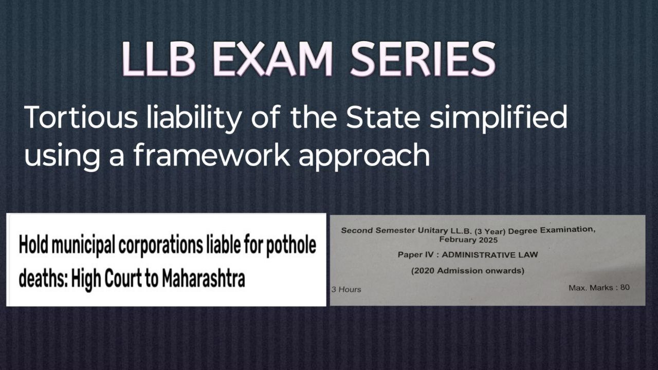 Tortious liability of state simplified using framework approach