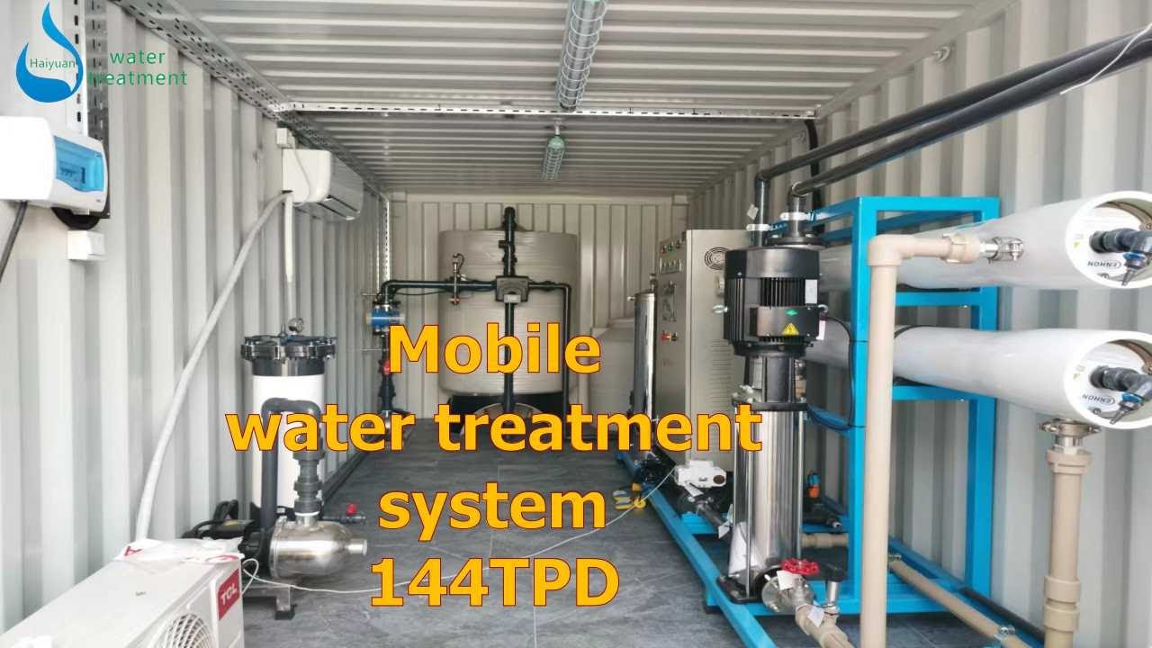 Mobile water treatment system | mobile water filtration system 6T mobile water purification system