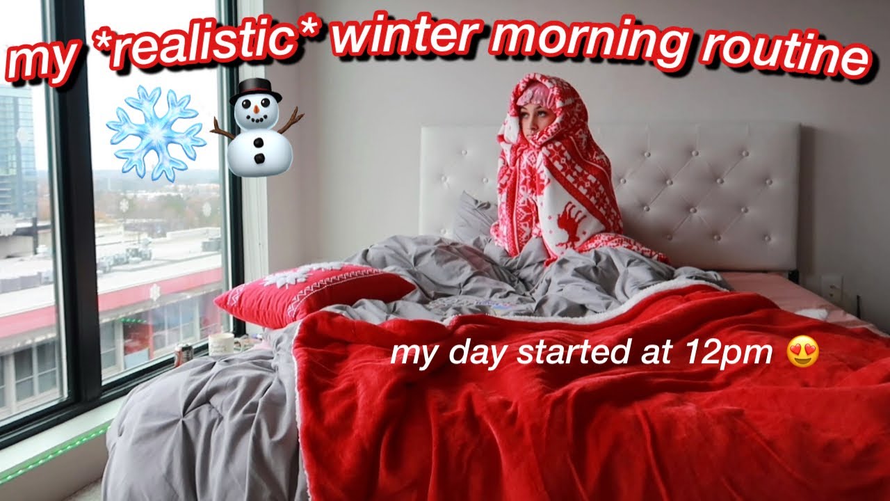 my *realistic* winter morning routine 2021 ❄️ | vlogmas day 6 🎄 | alyssa howard ❤️‍🔥