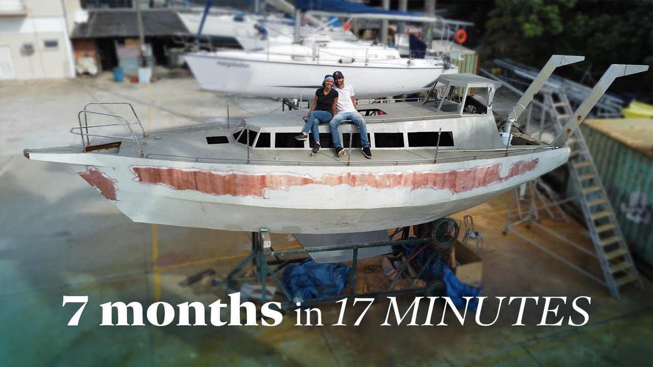 НЕВЕРОЯТНАЯ ТРАНСФОРМАЦИЯ Boat Work за считанные минуты (ЗАМЕДЛЕННАЯ СЪЕМКА) ⛵️