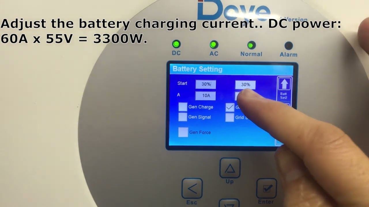 Deye inverter sync with pull-start generator