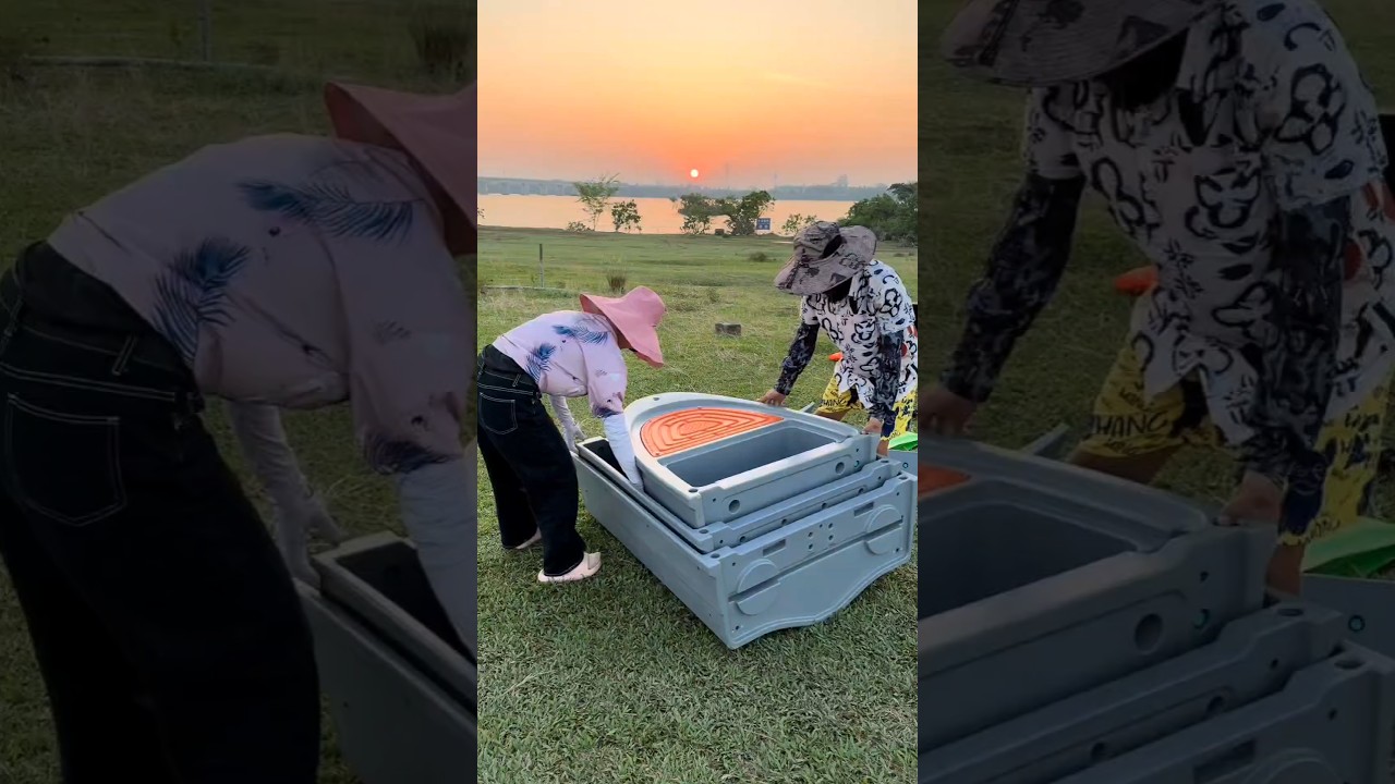 Foldable Boat #satisfyingvideo #fishing #relaxing