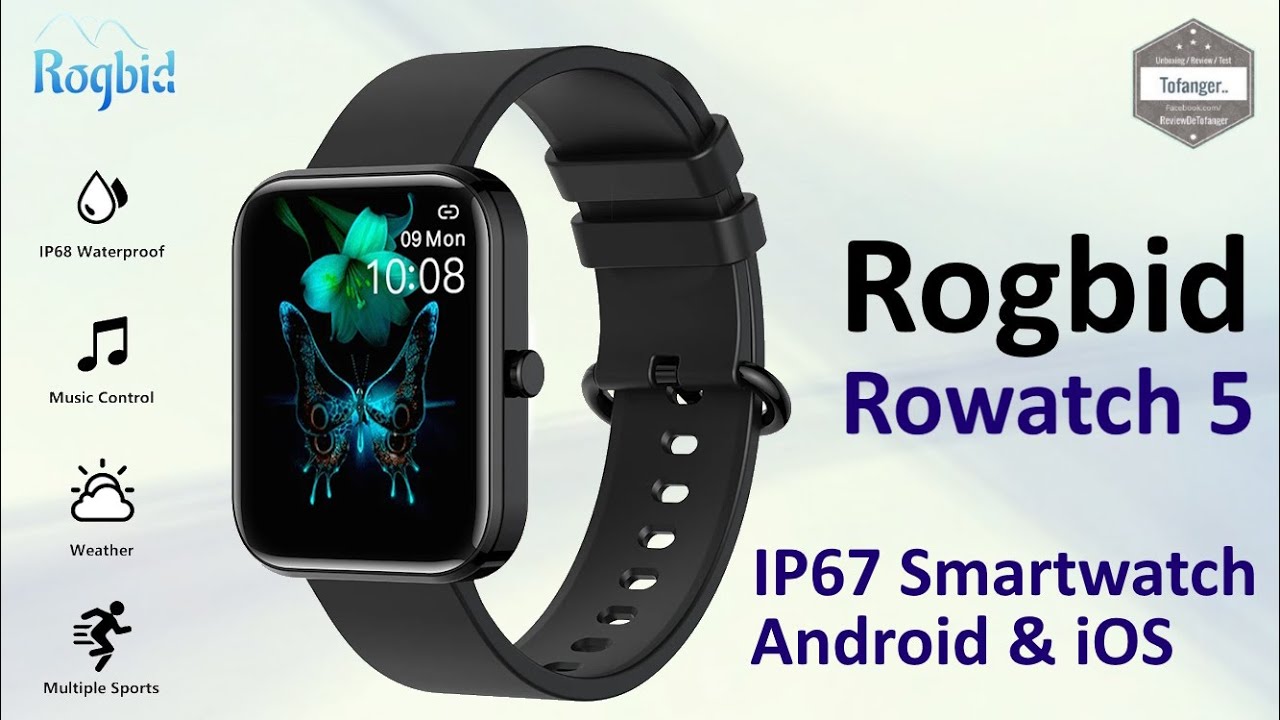 Умные часы ROGBID Rowatch 5 &mdash; HBand &mdash; умные часы для Android и iOS U9 &mdash; распаковка Smartwatch BW-HL5