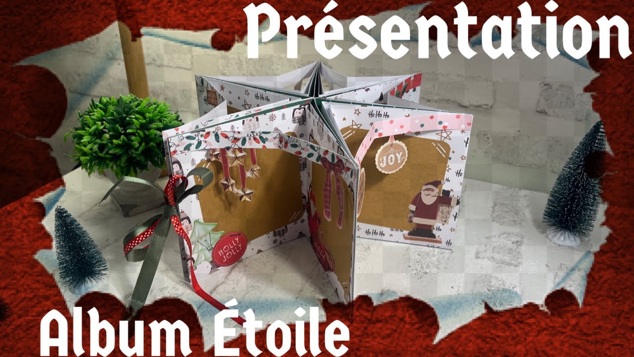 SCRAPBOOKING, je vous présente l’album Étoile créé avec DIY CARD et les bloc 15/30 de chez Action