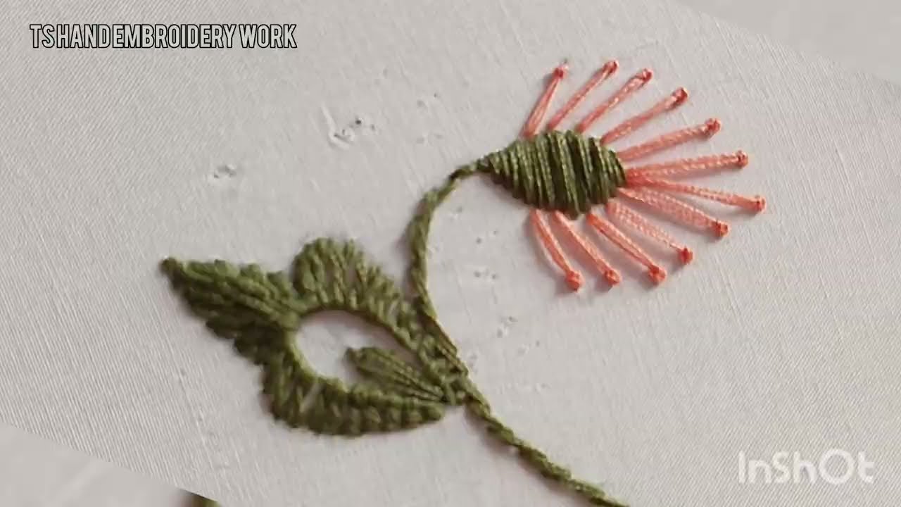Gorgeous Flower Embroidery Design/Flower design/Hand Embroidery Flower 
