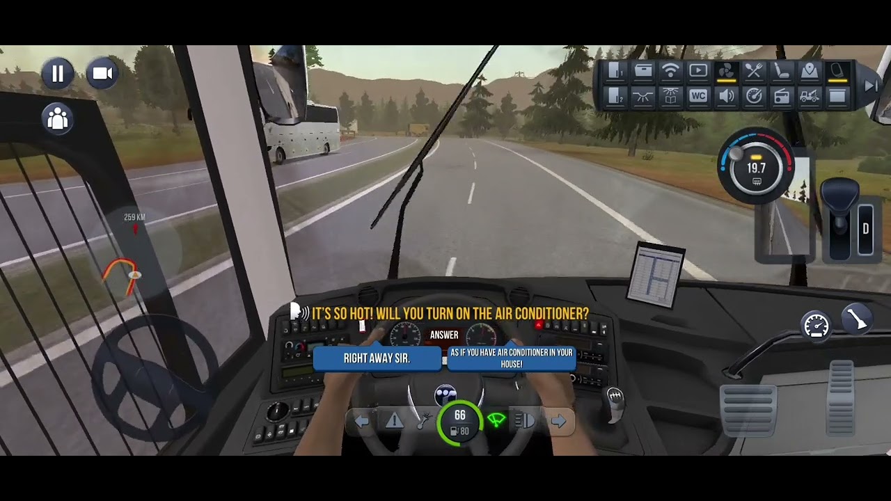 Dust Storm Weather 😀 3 Bus Games Bus Simulator Ultimate - Mobile Gameplay | Coach Bus Driving