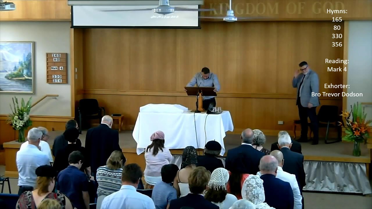 Memorial Meeting - 8th February 2026 - Golden Grove Christadelphians