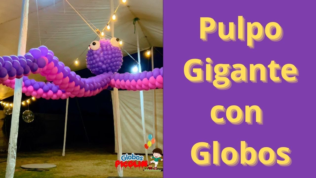 Pulpo con globos PASO A PASO