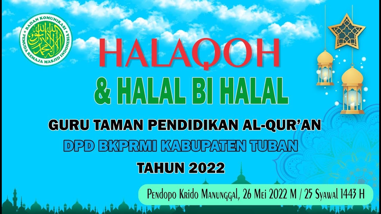 LIVE | HALAQOH & HALAL BI HALAL | Guru Taman Pendidikan Al-Qur'an Kab. Tuban