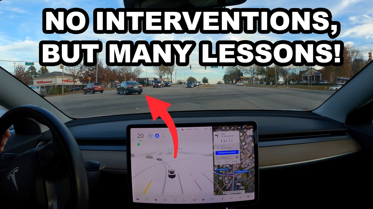 Tesla Full Self Driving 10.5- No interventions, but many lessons...