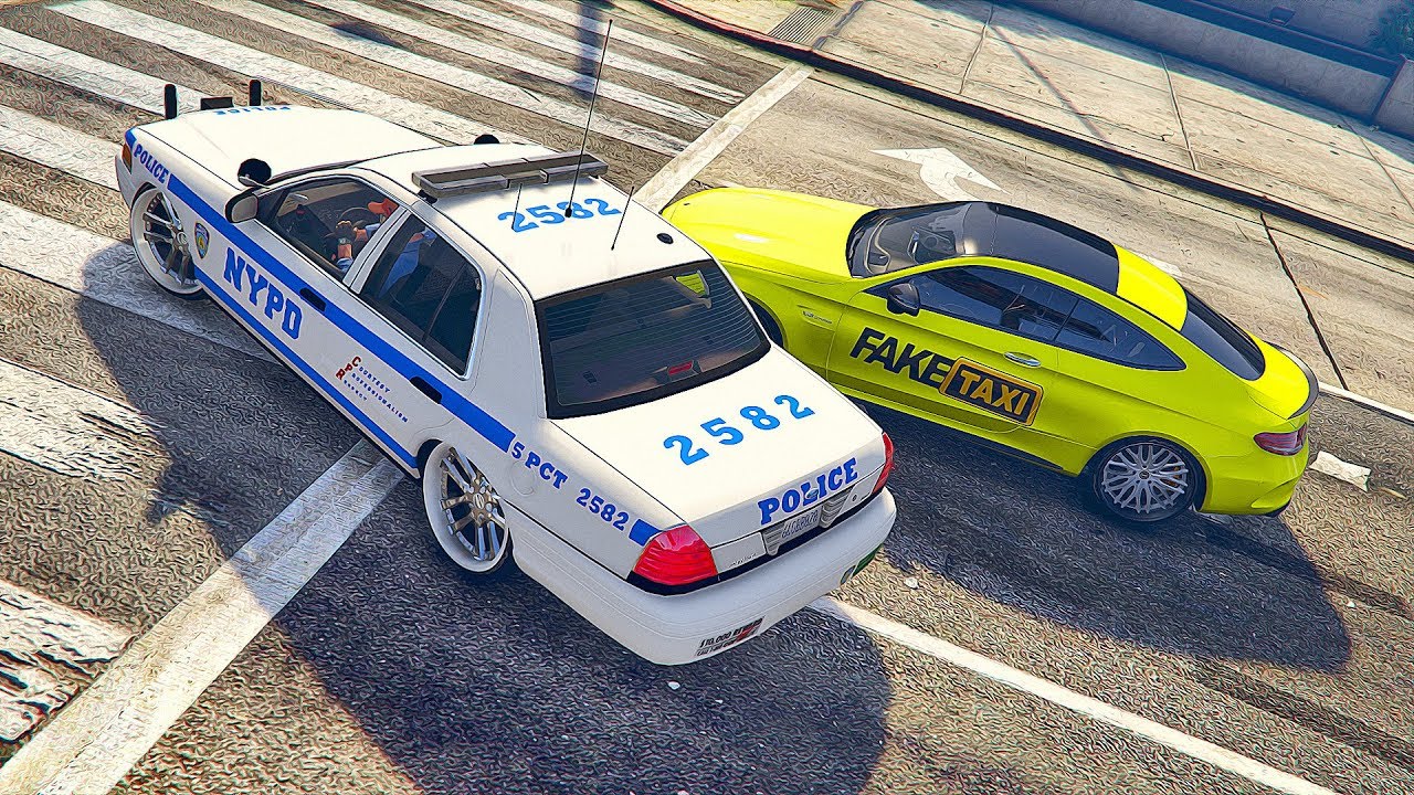 ПОГОНЯ ЗА FAKE TAXI. ПОЛИЦЕЙСКИЕ ПОГОНИ В GTA 5 ONLINE