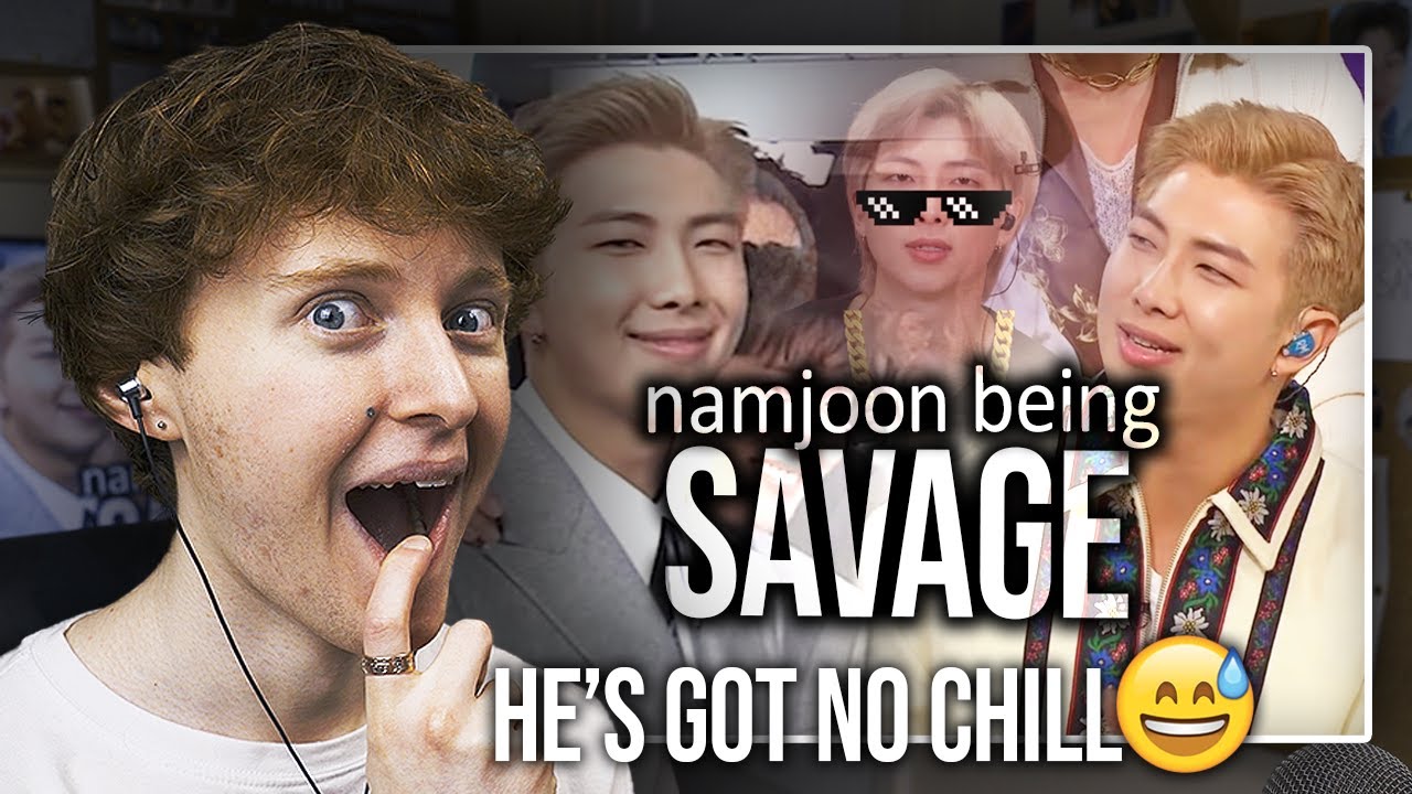 У НЕГО НЕТ СПОКОЙСТВИЯ! (Дикость и сарказм Намджуна из BTS | Реакция)