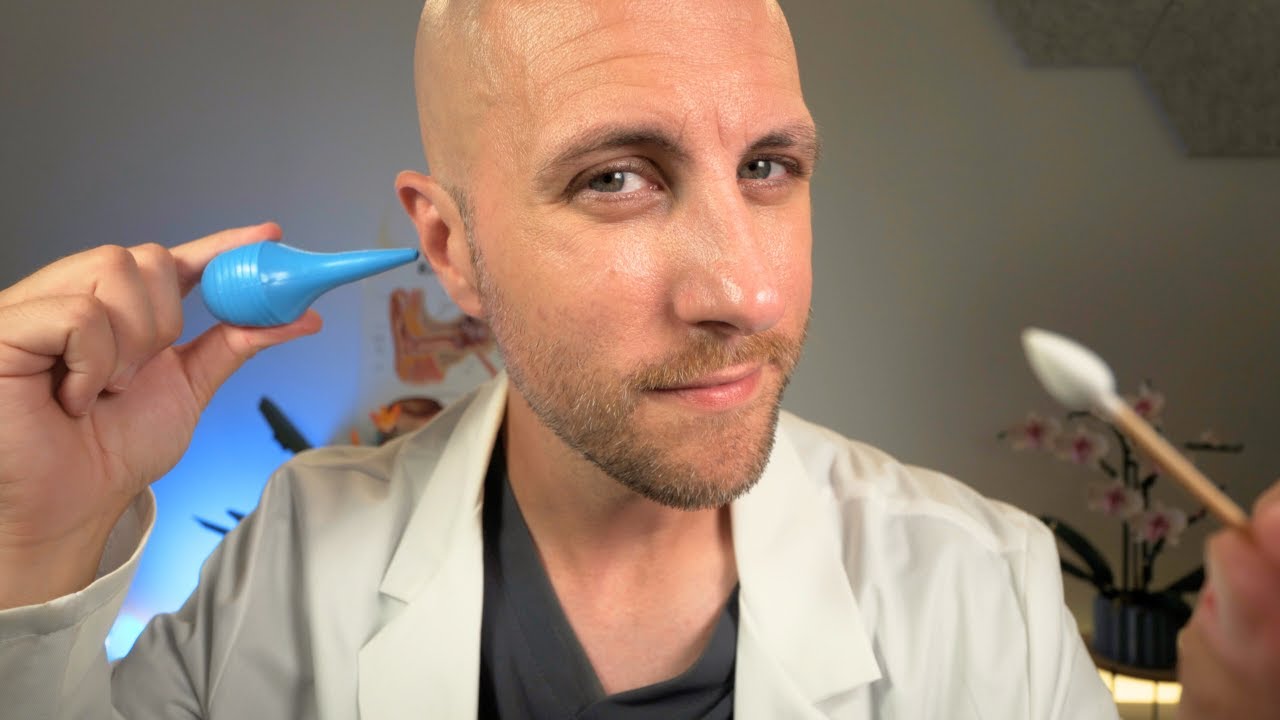 ASMR Realistic ENT Exam and Ear Cleaning For Deep Sleep.