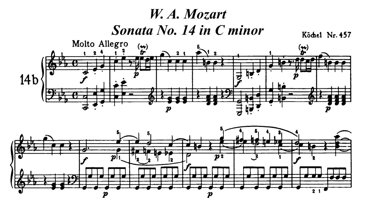 W. A. Mozart - Piano Sonata No. 14 in C minor, K 457