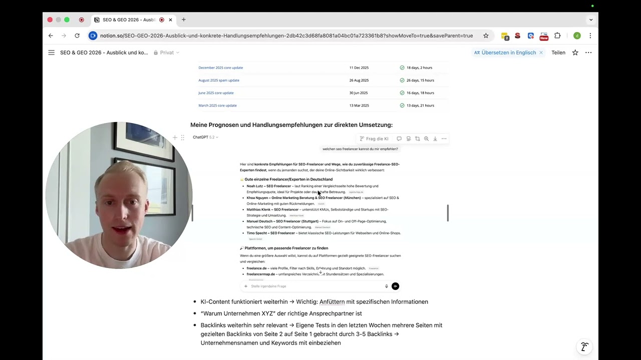 SEO & GEO 2026 - Ausblick und konkrete Handlungsempfehlungen