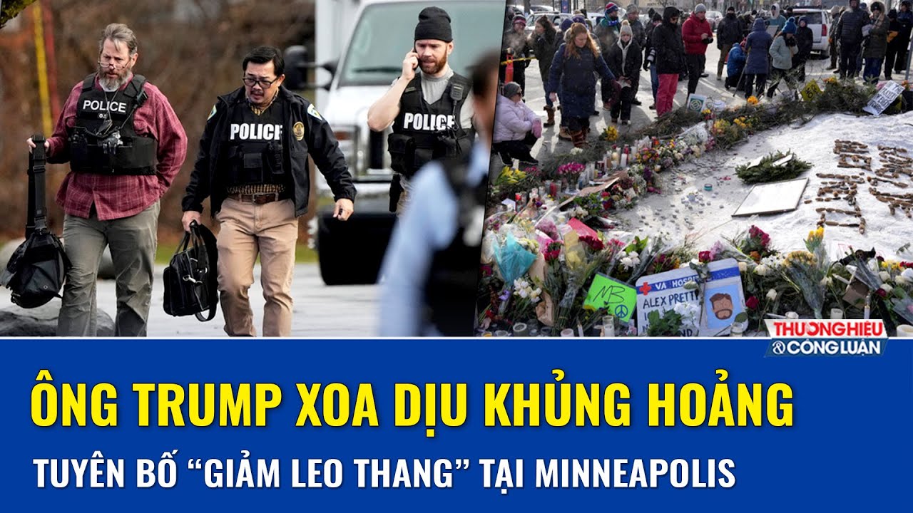 Ông Trump xoa dịu khủng hoảng, tuyên bố “giảm leo thang” tại Minneapolis sau loạt vụ nổ súng đẫm máu