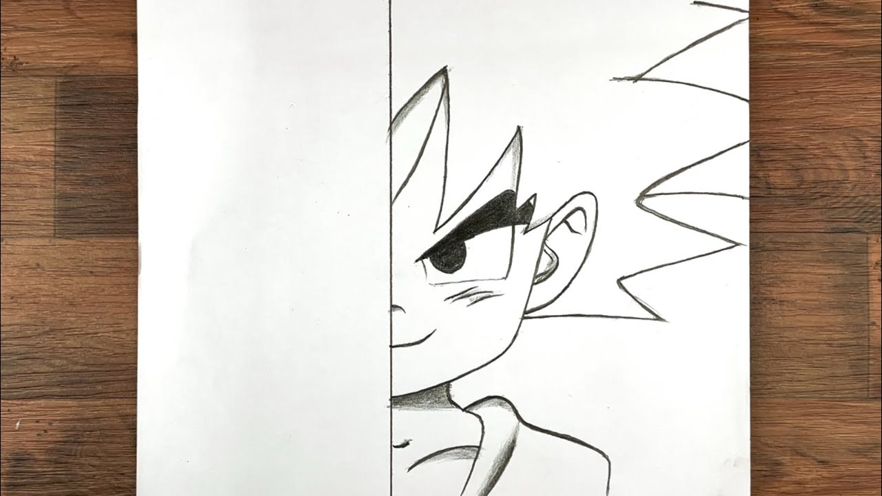 How to draw Goku step by step | Easy Goku drawing for beginners |(dragon Ball)