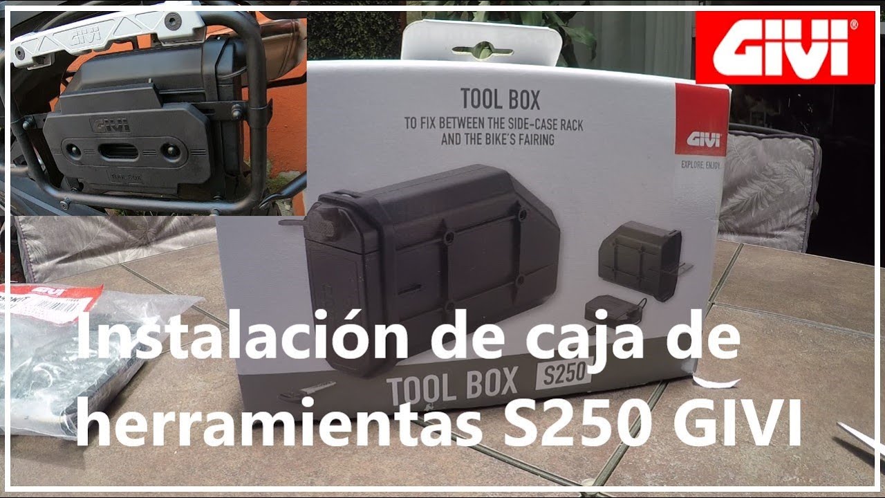 Tool Box Givi S250 Installation / Caja de herramientas Givi S250