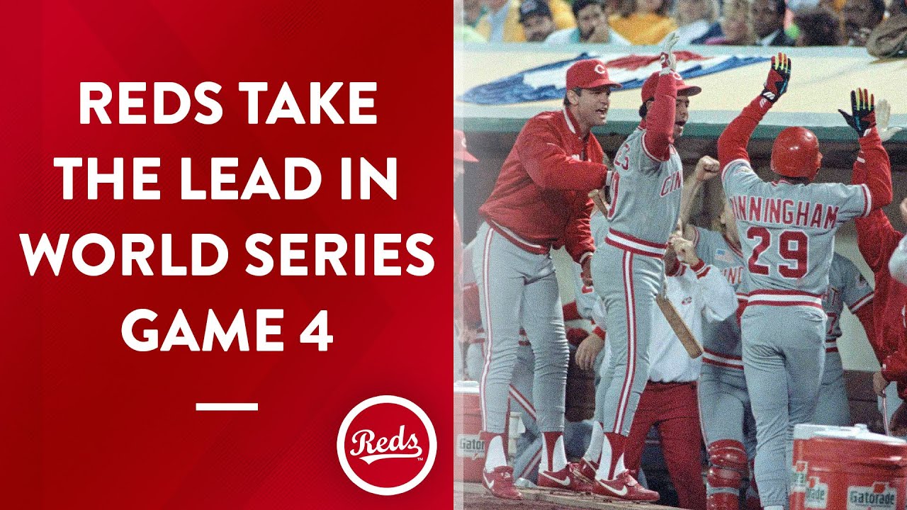 Reds take the lead in 8th inning of Game 4 of the 1990 World Series