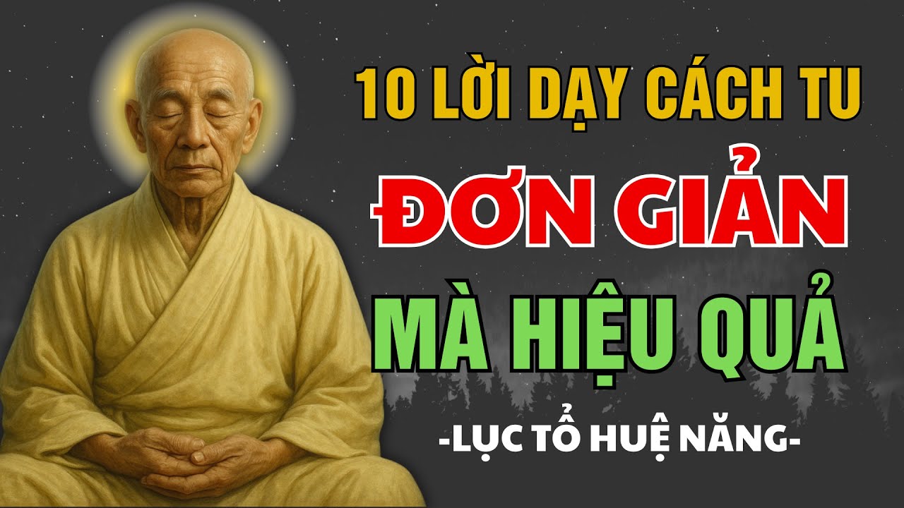 10 Lời dạy cách tu ĐƠN GIẢN mà HIỆU QUẢ - 🕯️BÌNH AN TUYỆT ĐỐI| Lời dạy của LỤC TỔ HUỆ NĂNG