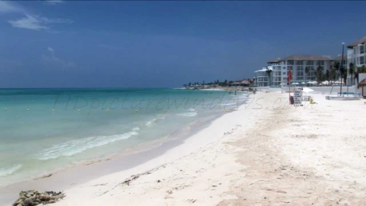 The Beach in Playa Del Carmen Mexico 30 Min HD Relaxation Ambient Video Wall Art Clip
