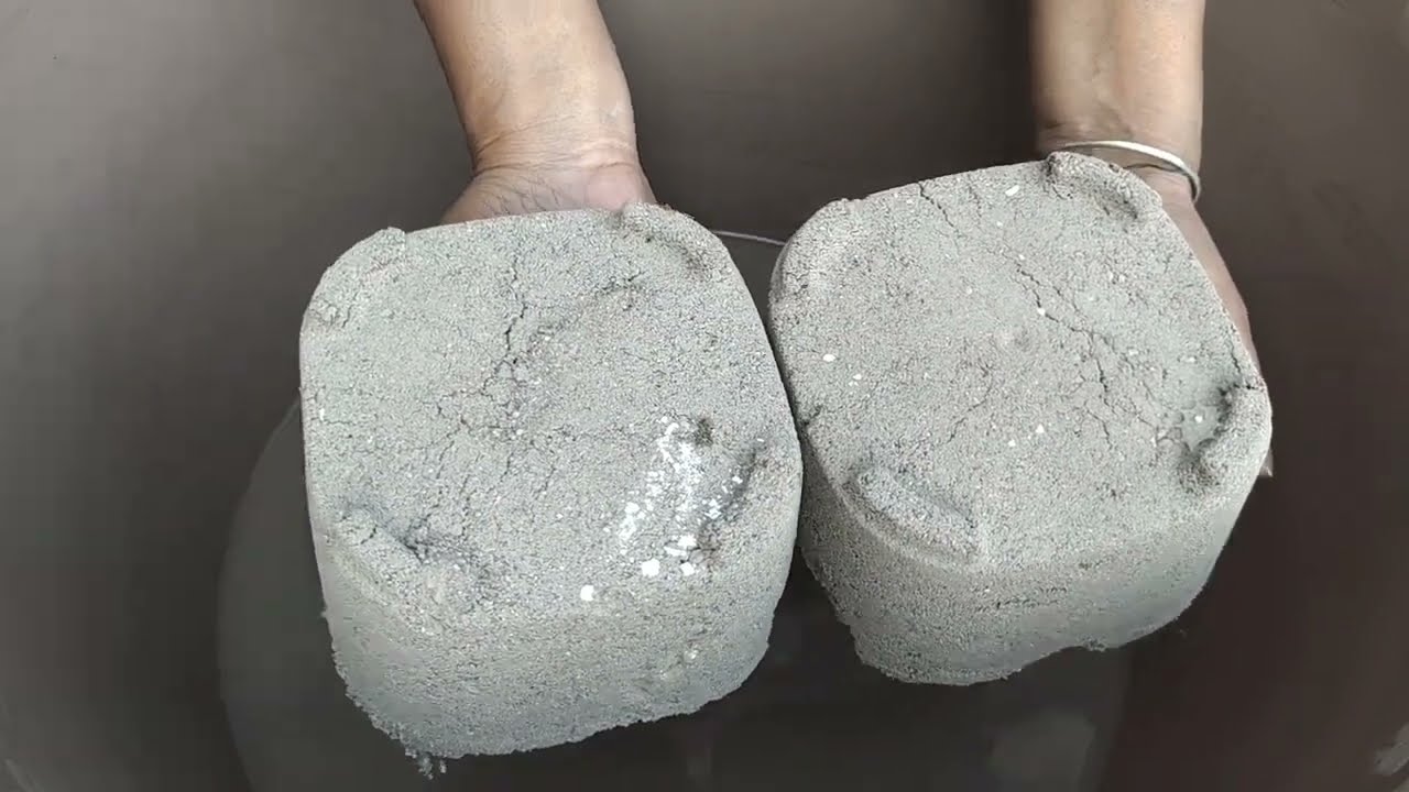 Asmr - Gritty All texture mix texture Crumbling in water 💦/ Satisfying Asmr 