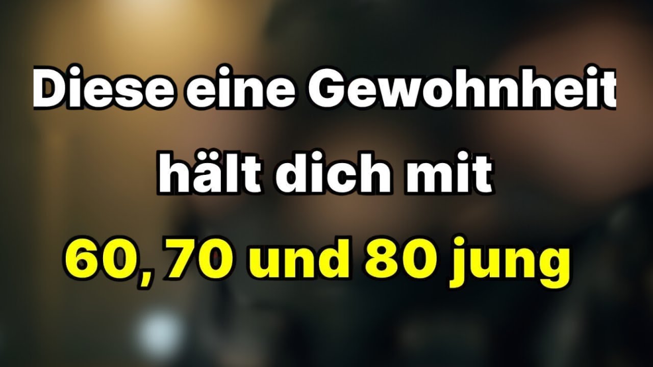 Die einzigen 9 Gewohnheiten, die das Altern nach dem 60  Lebensjahr verlangsamen