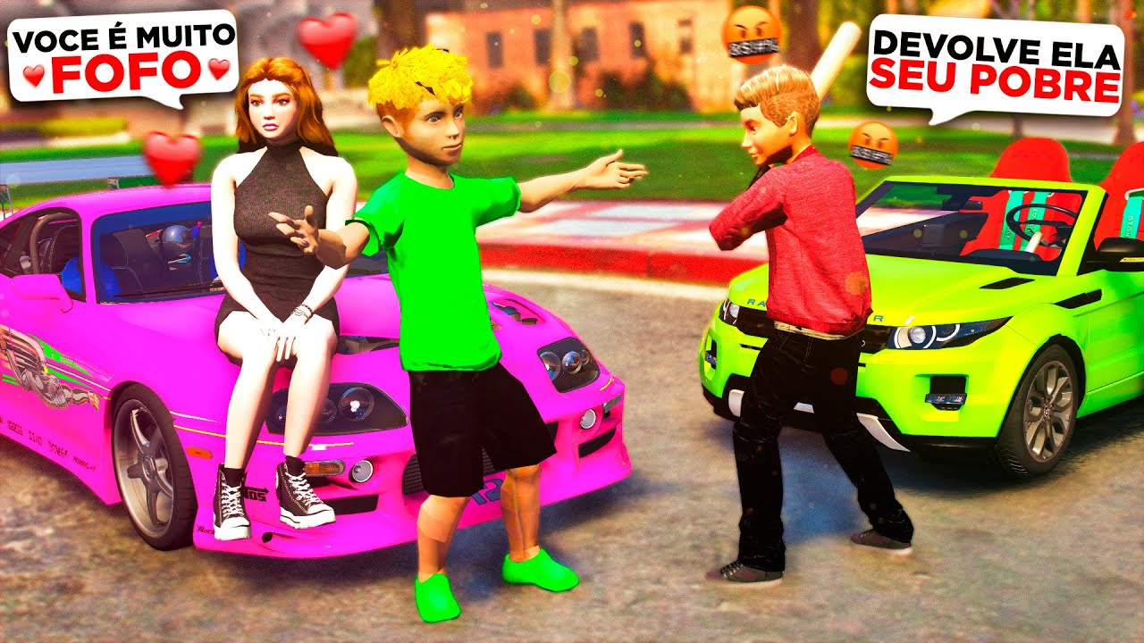 MULEKE DESUMILDE PERDEU a NAMORADA pra CRIANÇA HUMILHADA no GTA 5!!!😂
