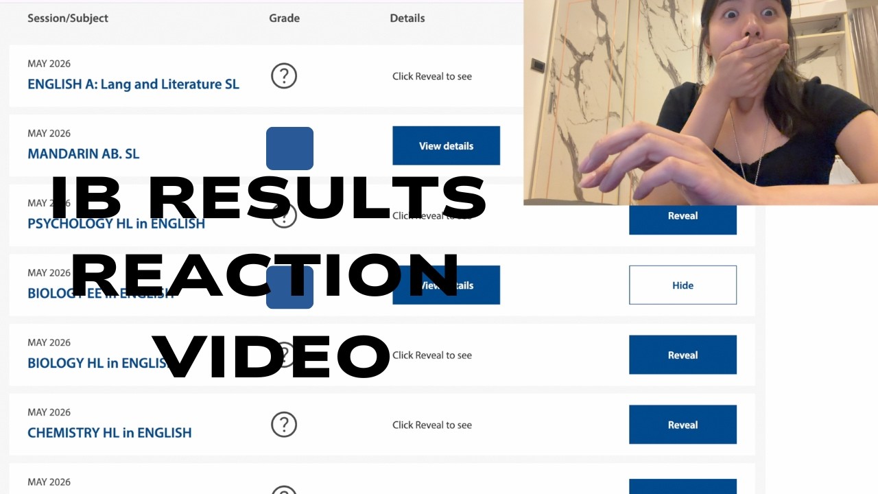 IB Results Reaction Video May 2026 Session | MinaMarchxx