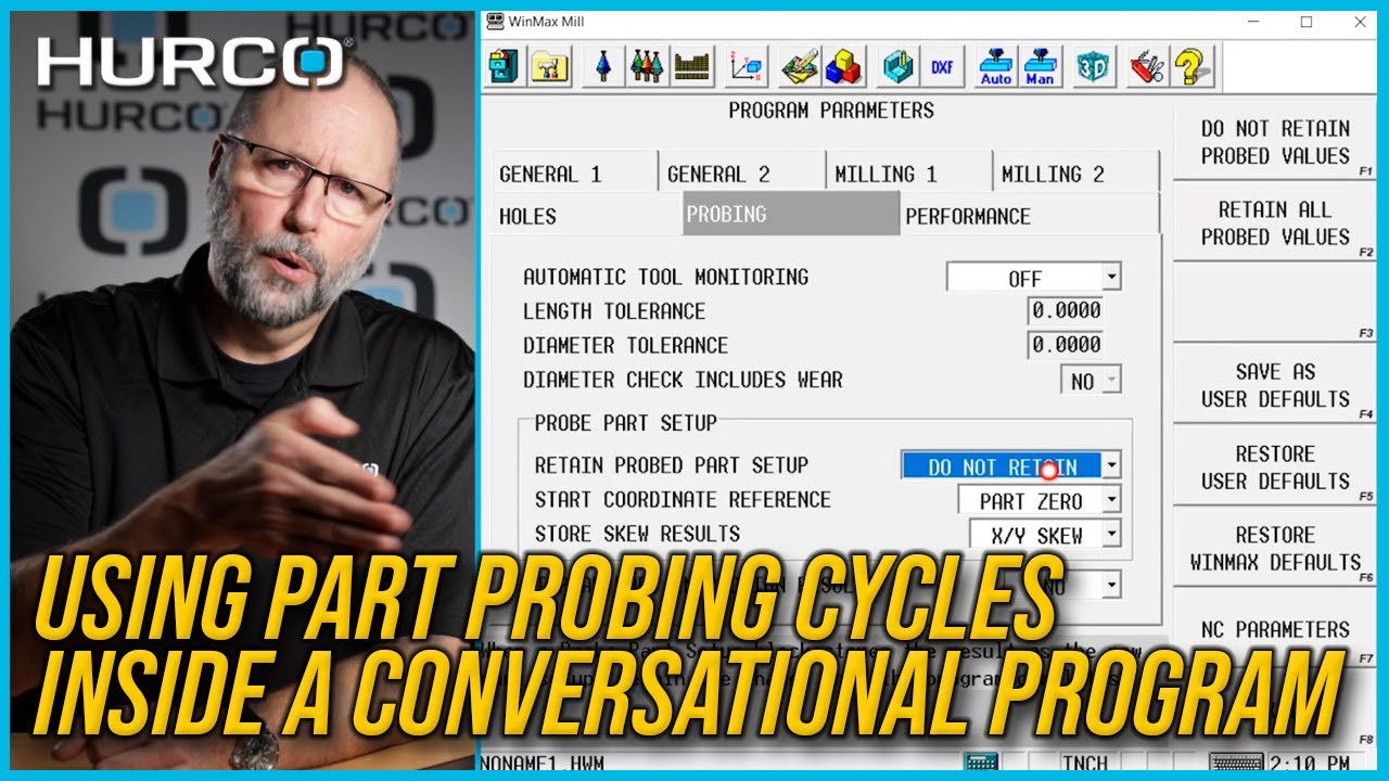 Probing Inside a Conversational Program | Hurco Probing