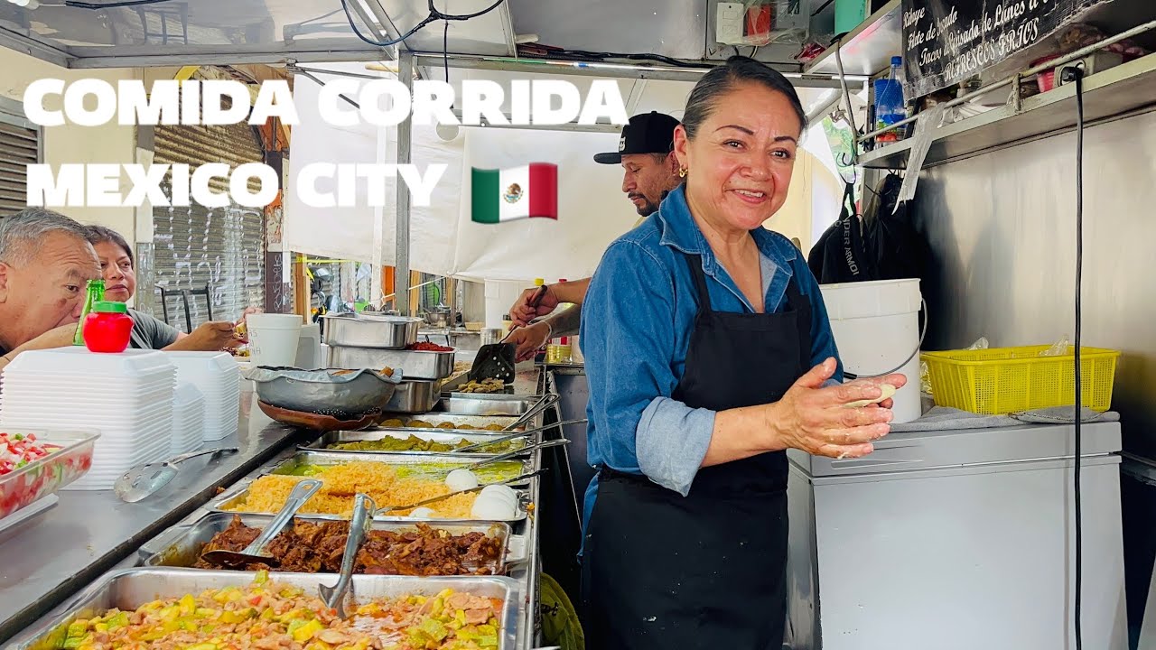 LA MEJOR COMIDA CORRIDA EN LA CDMX 🇲🇽 #mexico #guisado #cdmx #streetfood #food#travel