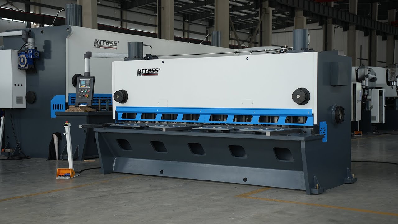 QC11K 12X3200 Hydraulic Guillotine Shearing Machine, Sheet Metal Cutting Machine with E21S