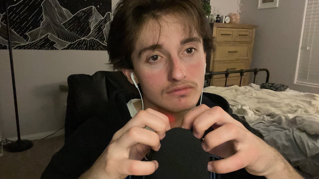 ASMR foam mic scratching and random life advice lol