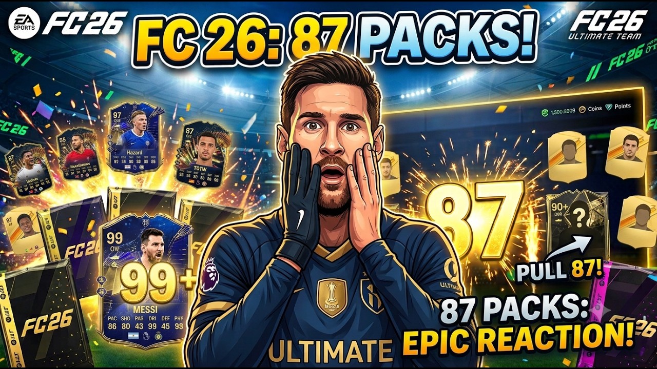 FC 26 Pack Opening - 87 Packs, TOTY, TOTS, FUTTIES & ICON All in One Video! 🤯