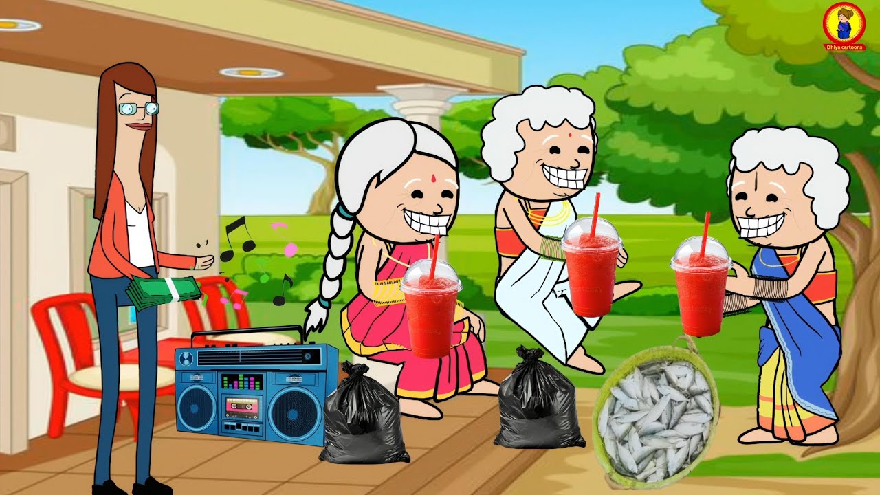 🎀Prt.8🎀சாகுற🙆‍♀️வயசுல💜Songu🎶🔴கிழவிக்கு #dhiyacartoons #trending #cartoon #viral #chinnaponnucomedy
