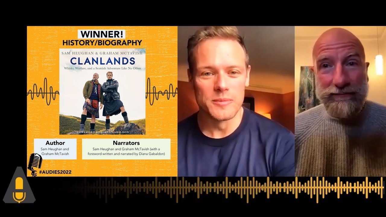 Sam Heughan and Graham McTavish Clanlands Audie Awards Acceptance Speech
