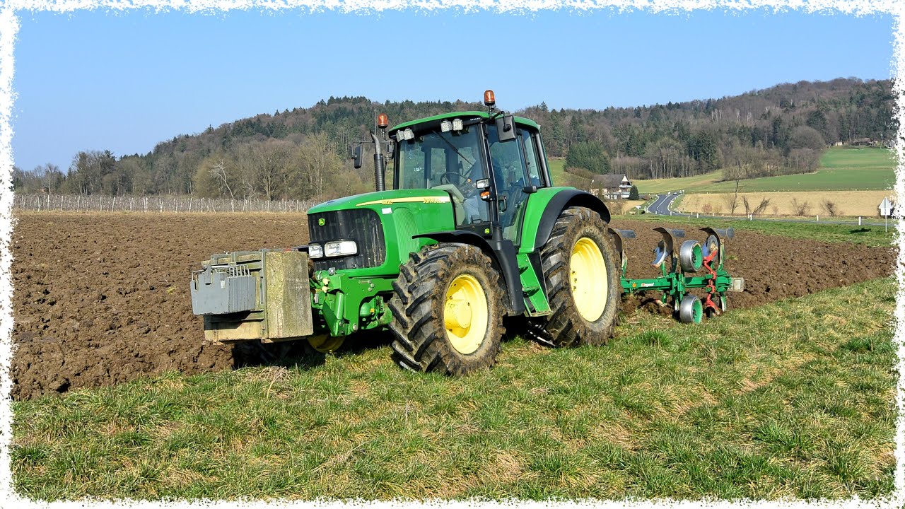Pflügen | John Deere 6820 & Regent 4-Schar Pflug | GoPro