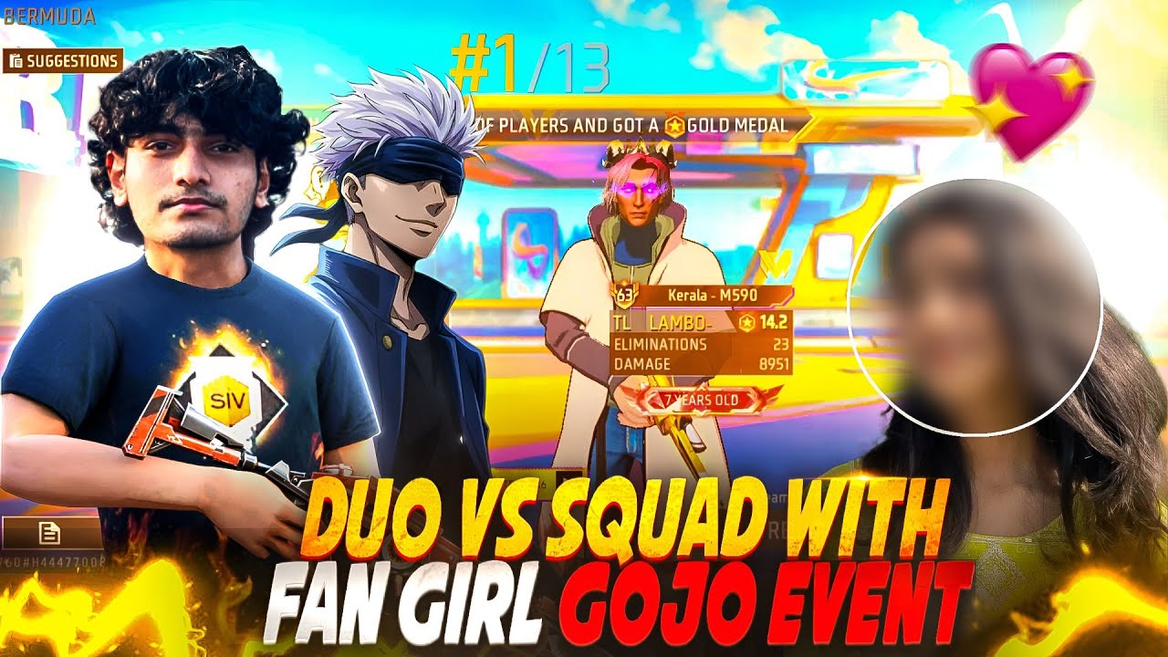 പുതിയ PEAK - DUO VS SQUAD WITH FAN GIRL - 23 KILLS💀🔥